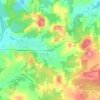 Mapa topográfico Kaulmont, altitude, relevo