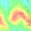 Mapa topográfico Kinknockie Hill, altitude, relevo