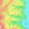 Mapa topográfico Le Taravel, altitude, relevo