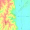 Mapa topográfico Hepburn, altitude, relevo