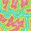 Mapa topográfico Bartley, altitude, relevo