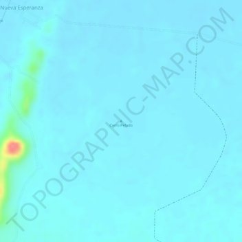 Mapa topográfico Cerro Pelado, altitude, relevo