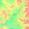 Mapa topográfico Huajuapan, altitude, relevo