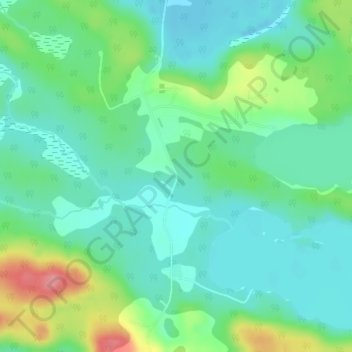 Mapa topográfico Sagamok, altitude, relevo