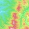 Mapa topográfico Masua lookout, altitude, relevo