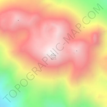 Mapa topográfico Piedra Parada, altitude, relevo