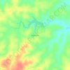 Mapa topográfico Algodoeiro, altitude, relevo