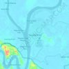 Mapa topográfico Tanjung Selor, altitude, relevo
