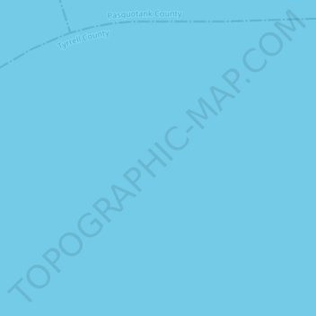 Mapa topográfico Albemarle Sound, altitude, relevo