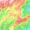 Mapa topográfico La Grange Flachon, altitude, relevo