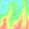 Mapa topográfico Cascajares, altitude, relevo