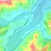 Mapa topográfico Rubbiano, altitude, relevo