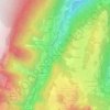 Mapa topográfico Batardière, altitude, relevo