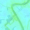 Mapa topográfico Clarksburg, altitude, relevo