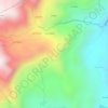 Mapa topográfico Termopilas, altitude, relevo