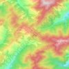 Mapa topográfico Nathia Gali, altitude, relevo