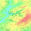Mapa topográfico Kerguivian, altitude, relevo