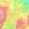 Mapa topográfico Ciudad de Guatemala, altitude, relevo