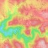 Mapa topográfico Villedemont, altitude, relevo