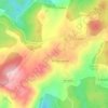 Mapa topográfico A Curota, altitude, relevo