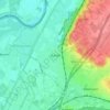 Mapa topográfico Bunde, altitude, relevo