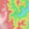 Mapa topográfico Jenolan Caves, altitude, relevo