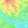 Mapa topográfico Vezin-le-Coquet, altitude, relevo