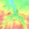 Mapa topográfico Sotuélamos, altitude, relevo
