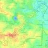 Mapa topográfico La Conardière, altitude, relevo