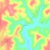 Mapa topográfico Branchville, altitude, relevo