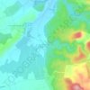 Mapa topográfico Hameau de Cal, altitude, relevo