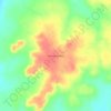 Mapa topográfico Estância Paraíso, altitude, relevo