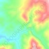 Mapa topográfico Cerro del Cura, altitude, relevo