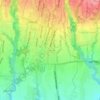 Mapa topográfico Peliatan, altitude, relevo
