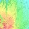 Mapa topográfico Madonna del Pasco, altitude, relevo