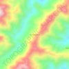 Mapa topográfico Pueblo Nuevo, altitude, relevo
