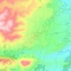 Mapa topográfico Yátova, altitude, relevo