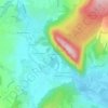 Mapa topográfico La Petite Balme, altitude, relevo