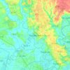 Mapa topográfico Thủ Dầu Một, altitude, relevo