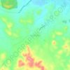 Mapa topográfico Llano Largo, altitude, relevo