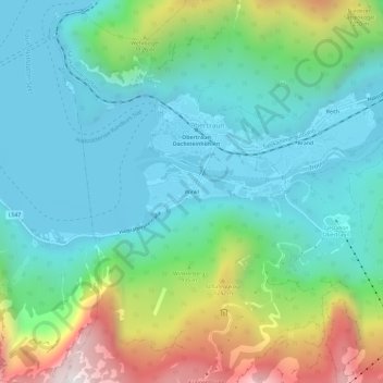 Mapa topográfico Winkl, altitude, relevo