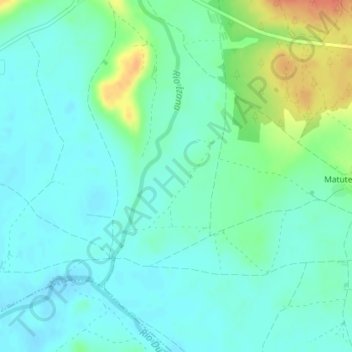 Mapa topográfico Matamala, altitude, relevo