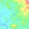 Mapa topográfico La Marañosa, altitude, relevo