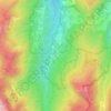 Mapa topográfico Ca' di Gallo, altitude, relevo