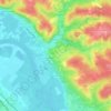 Mapa topográfico La Grabasse, altitude, relevo