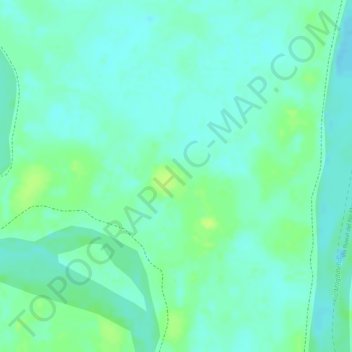 Mapa topográfico Playon El Paraiso, altitude, relevo