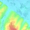 Mapa topográfico Les Terres Amères, altitude, relevo