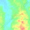 Mapa topográfico El Cedro, altitude, relevo