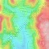 Mapa topográfico Le Thioleron, altitude, relevo