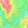 Mapa topográfico Washington, altitude, relevo